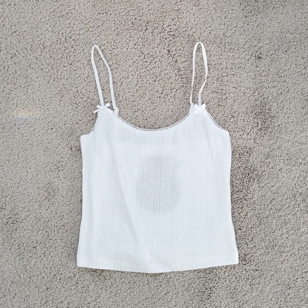 White fox boutique stay away from her white cami size xs - Picture 4 of 5